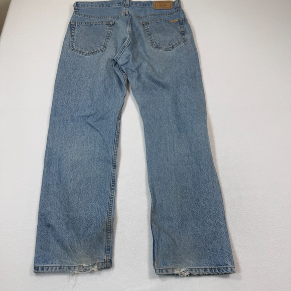 Levis Jeans Men 34X29 Blue Wash Regular Fit 100% Cotton Strauss - Picture 9 of 12